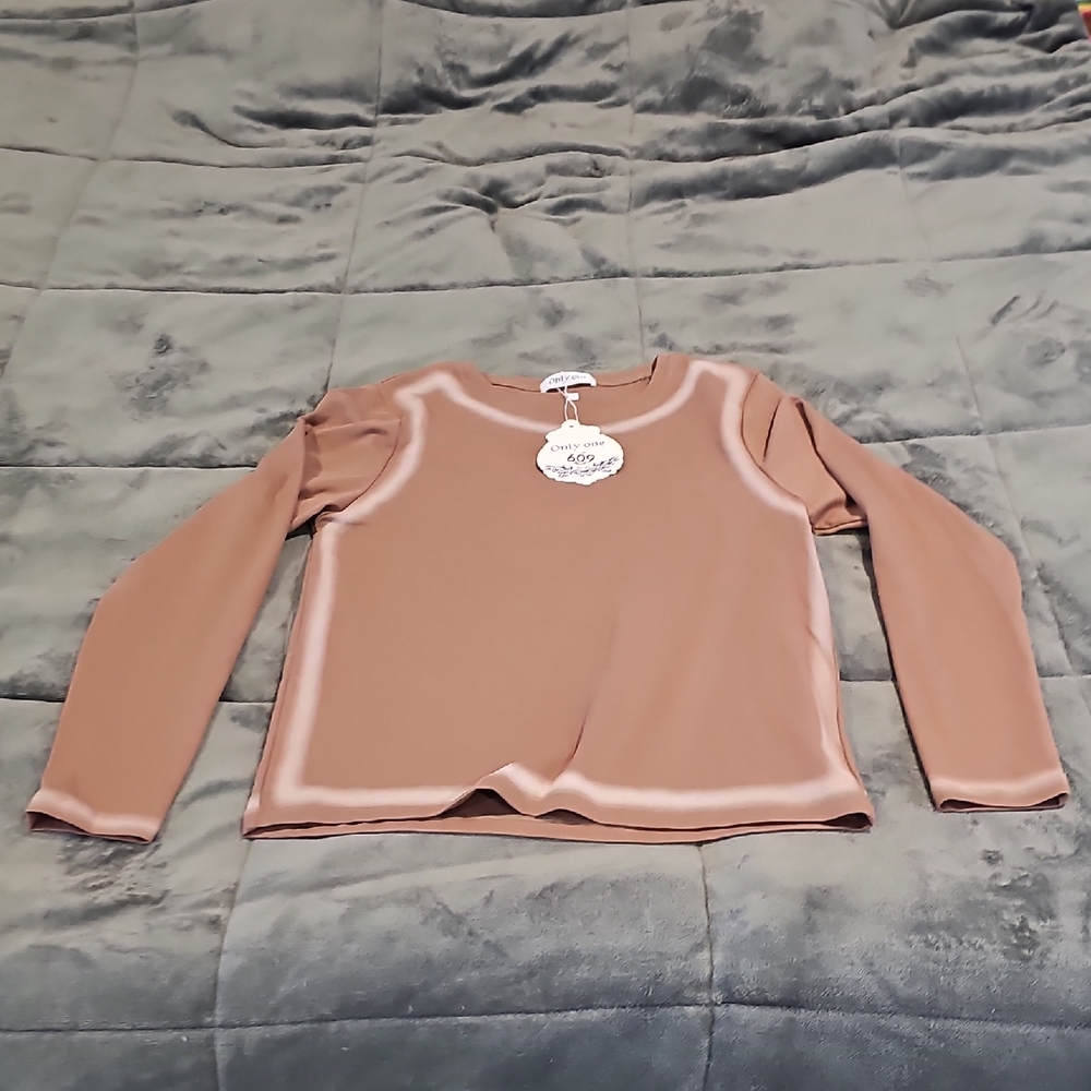 Women's Long Sleeve Top - Tan